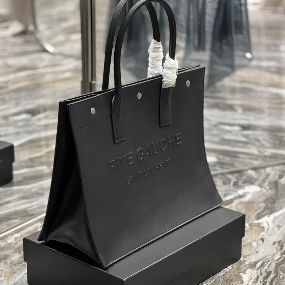 RIVE GAUCHE SMALL TOTE BAG IN SMOOTH LEATHER