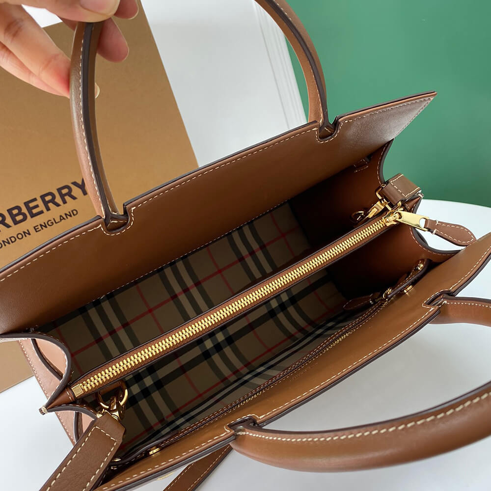 Small Vintage Check Two Handle Title Bag