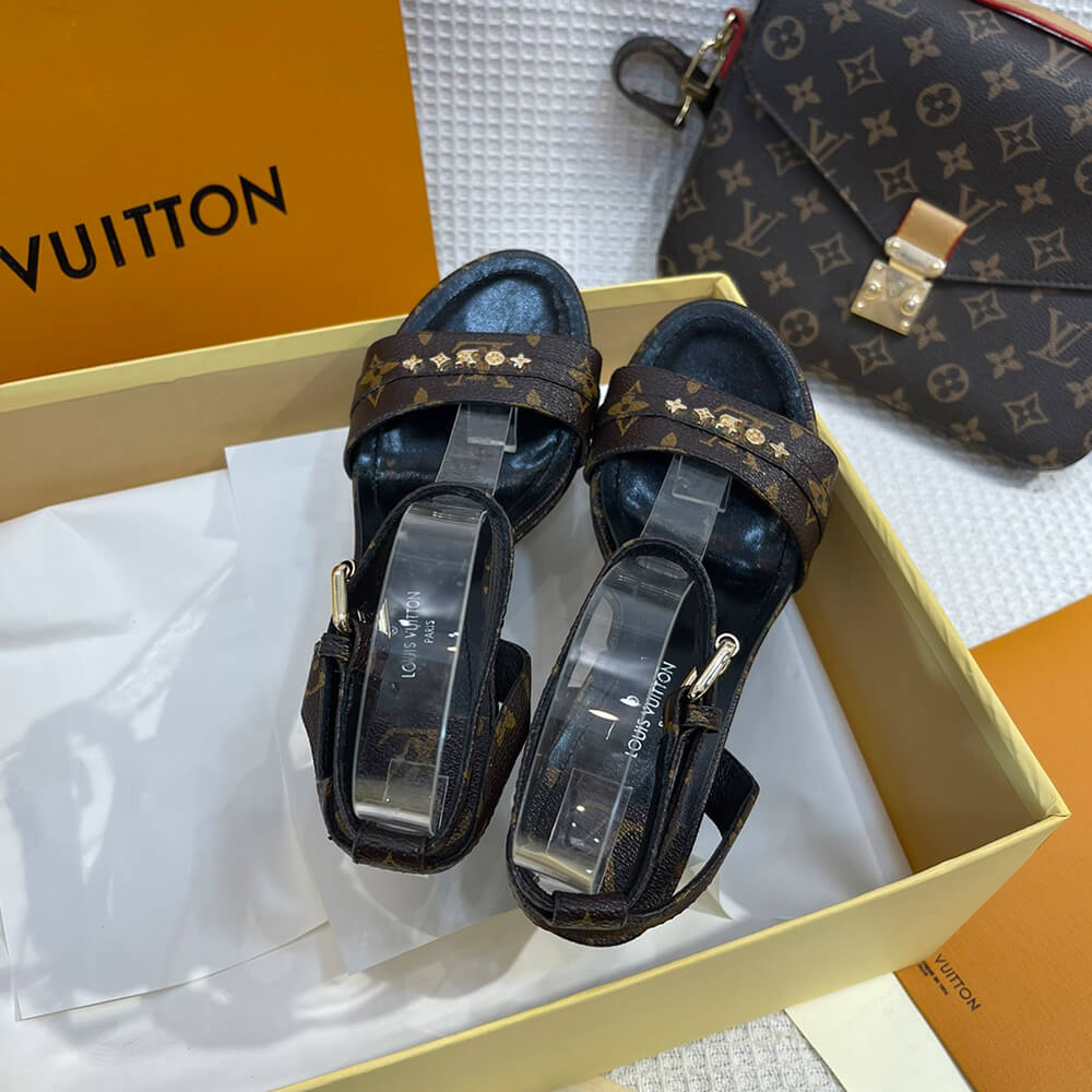 LV high heel sandals