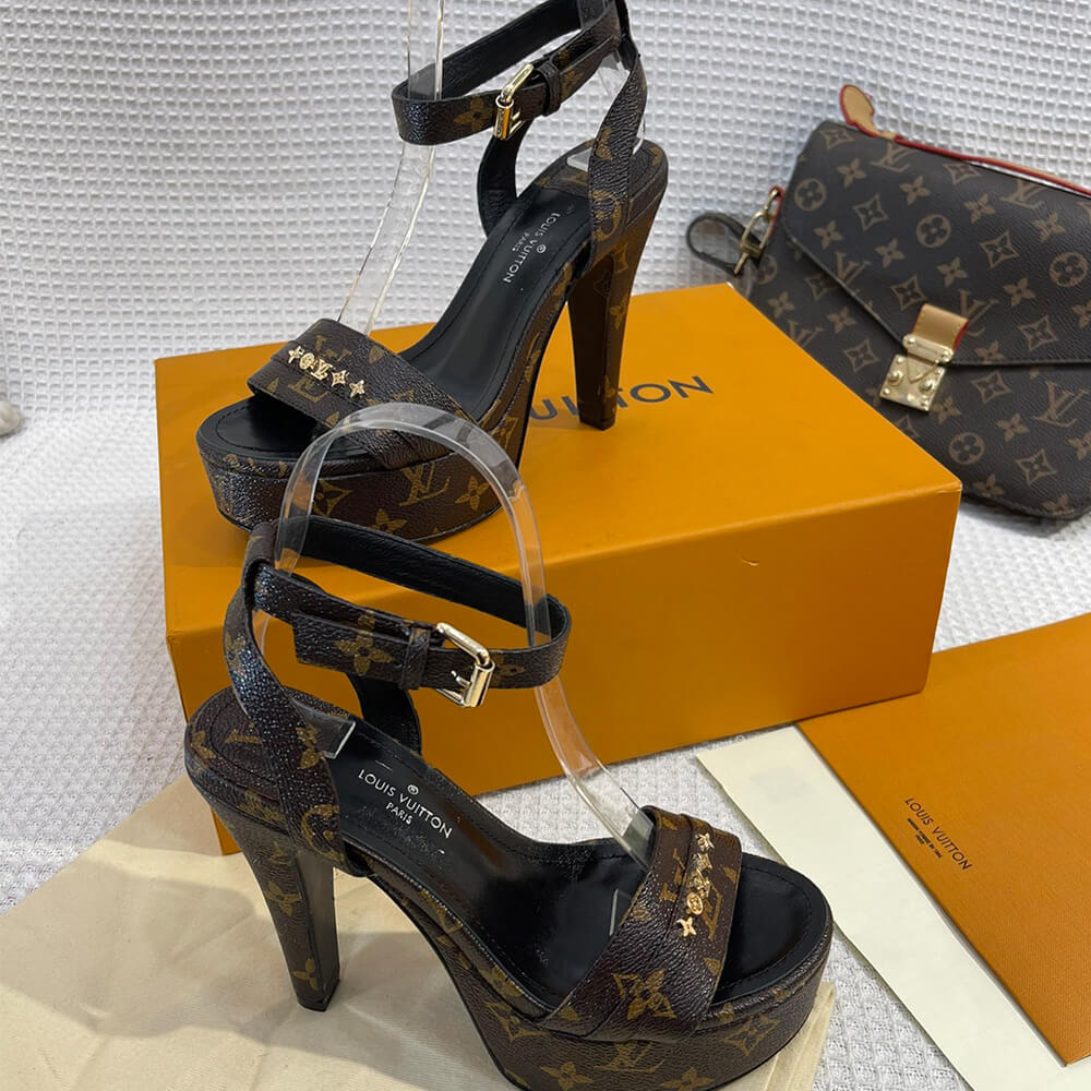 LV high heel sandals