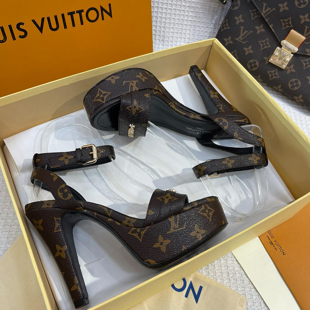 LV high heel sandals