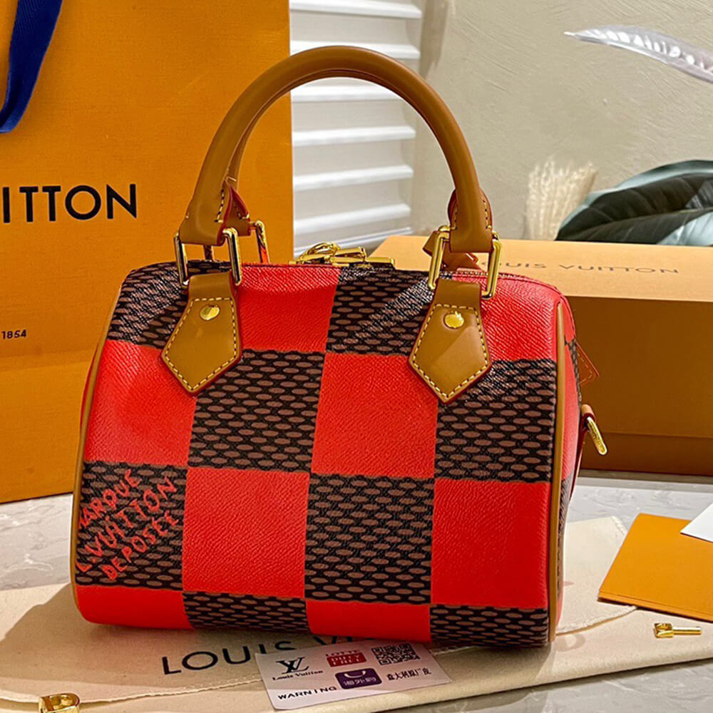 LV SPEEDY 18 BANDOULIERE DAMIER POP