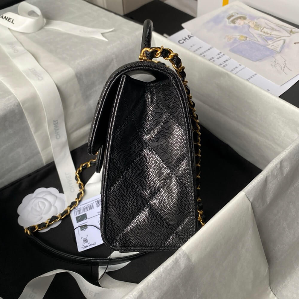 Small FLAP BAG WITH TOP HANDLE