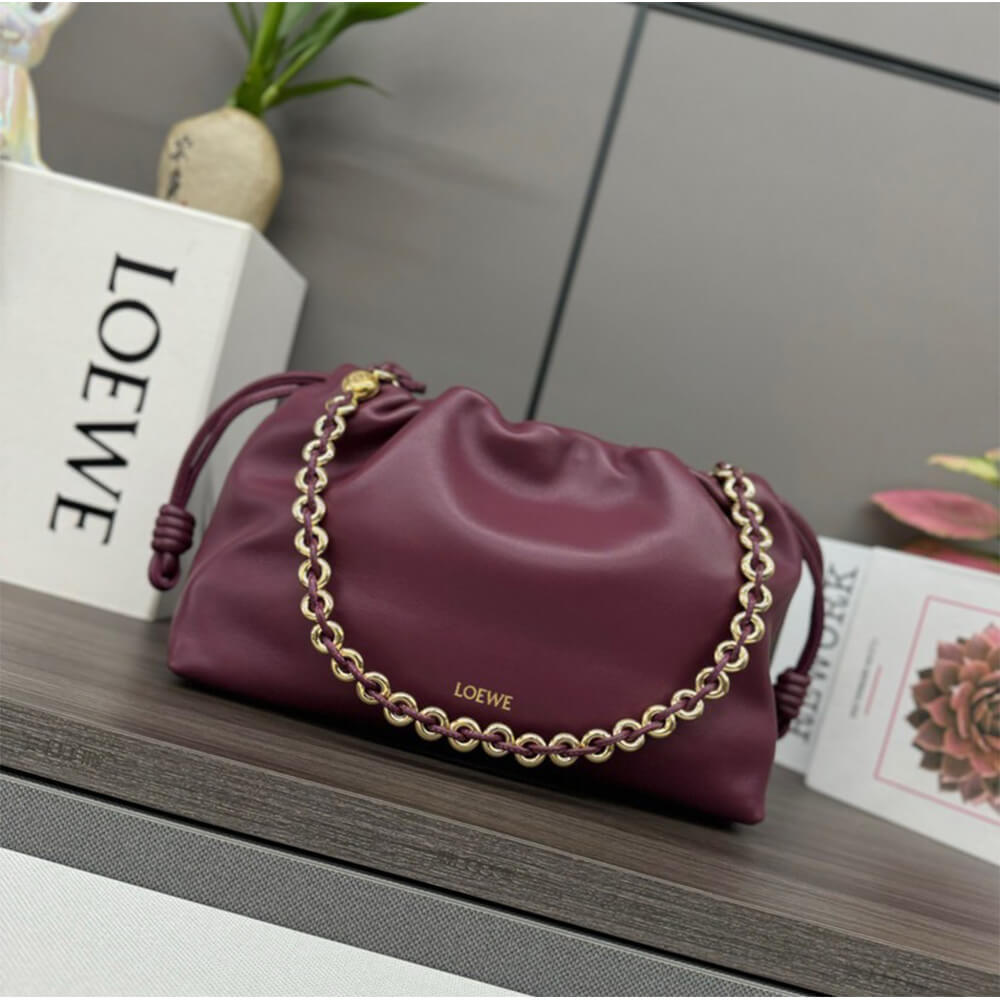 L0ew* Medium Flamenco purse in mellow nappa lambskin(high-end grade)