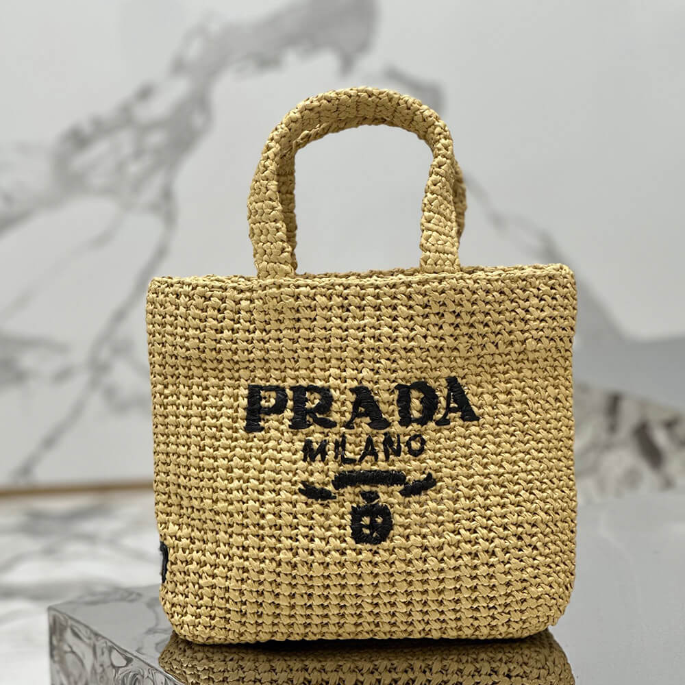 Pra*a Small crochet tote bag(high-end Grade)