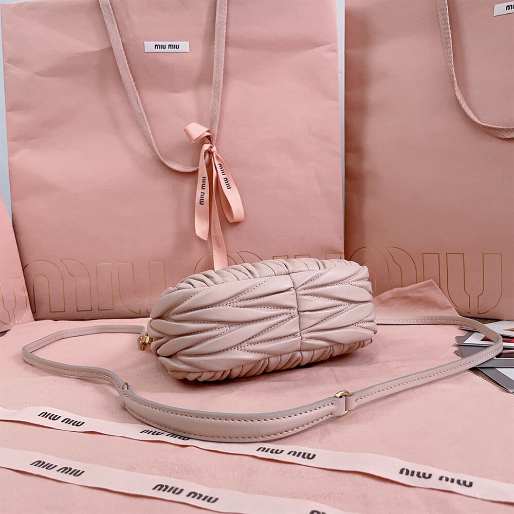 Mini Wander matelasse nappa leather hobo bag(high-end grade)