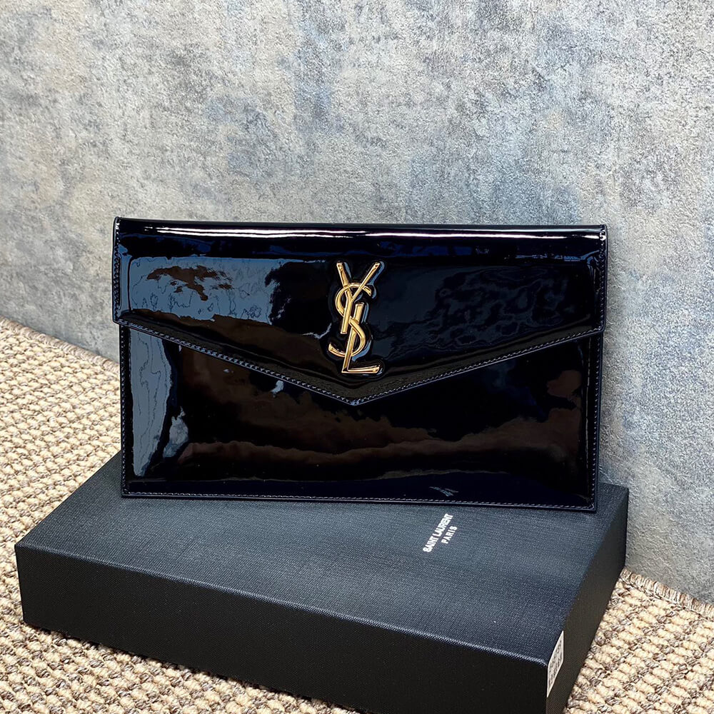 Y51 UPTOWN POUCH IN PATENT LEATHER(HIGH-END GRADE)