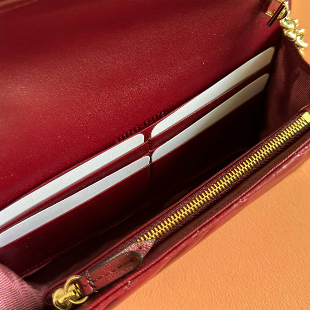 GG Marmont wallet on chain