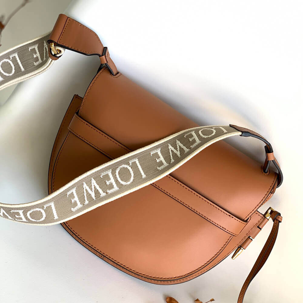 Small Gate Dual bag in soft calfskin and jacquard(HIGH-END Grade)